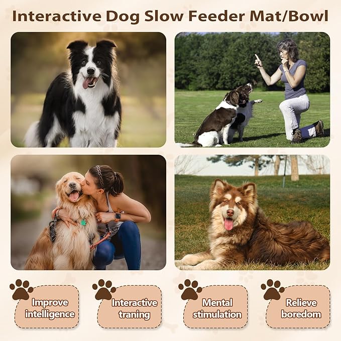 Snuffle Mat for Dogs Cats, Interactive Pet Non Slip Sniff Mat for Slow Eating Cognitive Puzzle Feeder for Enrichment Mental Stimulation Toys Keeping Boredom Away