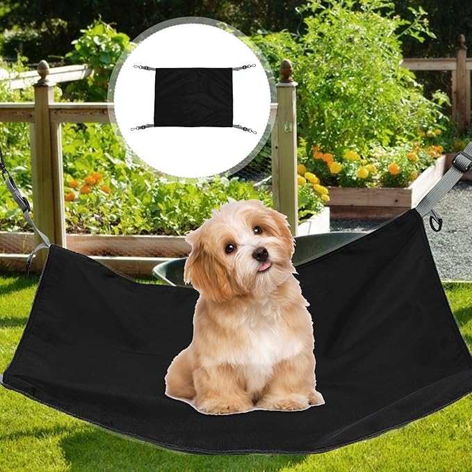 Waterproof Nylon Cat Hanging Hammock, Thick Double-Sided Pet Bed, Warm Sleeping Nest for Small Cats Indoor Outdoor Use