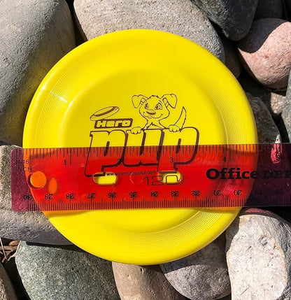 Hero Pup 120 Mini Flying Disc - 6 Pack Set (Random Colors)