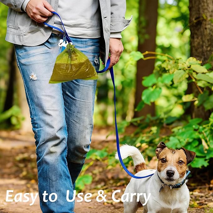 Dog Poop Bag Holder for Waste Bags Dispenser Leash Pet Waste Bag Carrier Hand Free Walking Holder,1PC White Holders