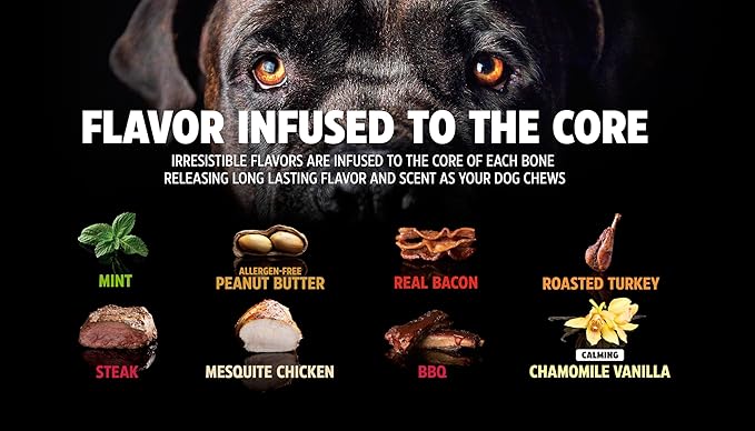BarkBone Wishbone, Roasted Turkey Flavored Nylon Chew Bone Dog Toy, Medium, 6.75"