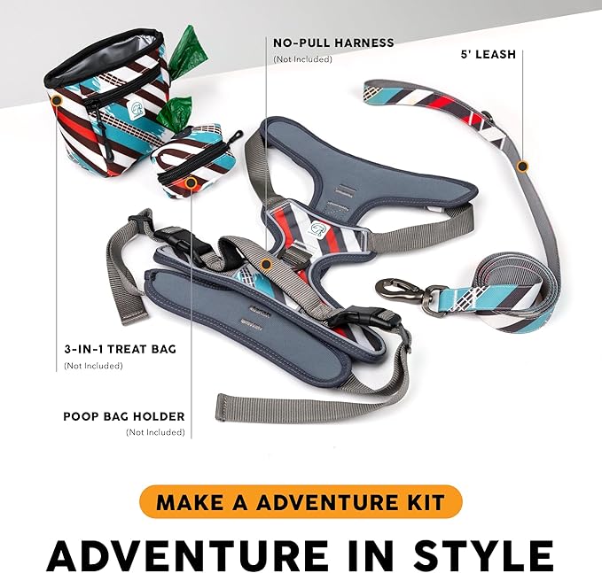 Embark Adventure Dog Leash – Strong & Sturdy for Small, Medium & Large Dogs (Maverick, 5 Ft)