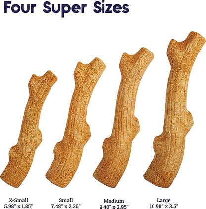 Outward Hound by Petstages Super Dogwood Durable Dog Chew Toy, Extra Small - Long Lasting Chew Stick Made with Real Wood - USA Made, XS
