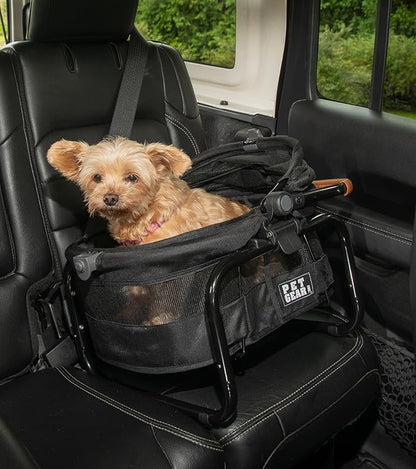 Pet Gear, A Vermont Family Owned Company Since 1936, 3-in-1 Travel System, View 360 Stroller Converts to Carrier and Booster Seat with Easy Click N Go Technology, for Small Dogs & Cats, 4 Colors