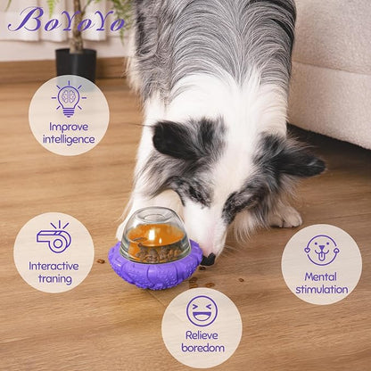 Interactive Dog Puzzle Toy for Smart, Dog Enrichment Toys to Keep Them Busy, Cognitive Dogs Toy to Stimulate Their Brain, Dog's Treat Dispensing Toys with Slow Feeder, Easy to Clean