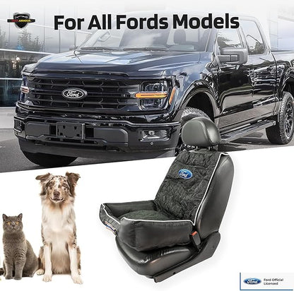 Seat Armour - PetBed2GO - Ford - Black - Cushion & Car Seat Cover - 26x20x6, 3.5 lbs