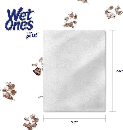 Wet Ones for Pets Extra Gentle Dog Wipes with Witch Hazel for Snout, Eye, Ear - Fragrance-Free Wipes for Dogs with Wet Lock Seal, 30 Count - 24 Pack