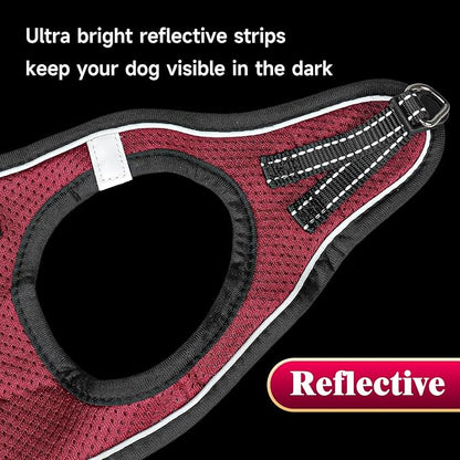 YIMEIS Dog Harness and Leash Set, No Pull Soft Mesh Pet Harness, Reflective Adjustable Puppy Vest for Small Medium Large Dogs, Cats (Grape Purple, X-Small (Pack of 1)
