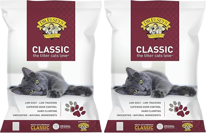 Dr. Elsey's Premium Clumping Cat Litter, Unscented | 99.9% Dust-Free | Low Tracking | Hard Clumping | Superior Odor Control