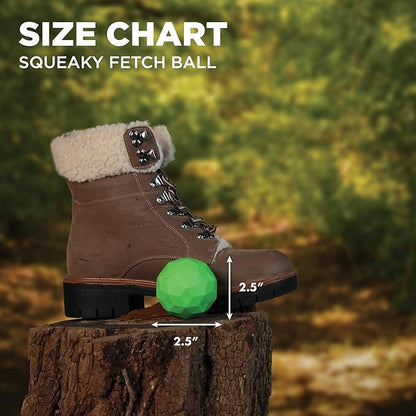 Playology Hound2O Dog Toys | Squeaky Fetch Ball for Dogs | Green Floating Outdoor Toy - Easy to Clean and Made from Non Toxic Materials