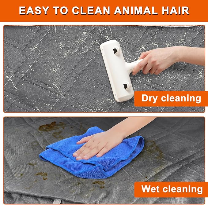Dog Car Seat Cover Compatible with 2013-2025 Toyota RAV4, Waterproof Pet Bench Seat Cover for Back Seat, 600D Heavy Duty Scratch Proof Nonslip Truck Seat Covers for Dogs