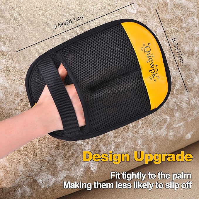 Pet Hair Removal Glove for Dogs & Cats, Reusable Electrostatic Pet Hair Remover for Laundry, Clothing, Couch, Carpet & Car Seats, Washable Lint and Fur Cleaning Tool