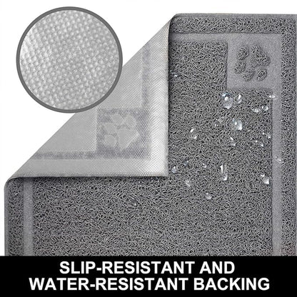 Pet Feeding Mat for Small Dogs and Cats 24" x 16" Flexible and Waterproof Dog Bowl Mat for Food and Water, Easy to Clean Dog Food Mat with Non Slip Backing