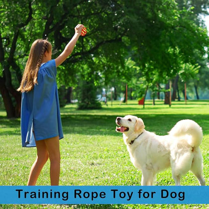 18 Pcs Dog Rope Ball Dog Rope Toy for Aggressive Chewer Toy for Small Medium Puppy Ball for Puppies Pack for Teething Chew Biting Training 2.17 Inches