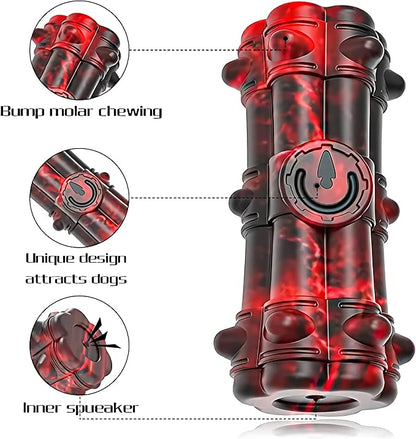Indestructible Chew Toy for Aggressive Large Medium Breed Dogs - Squeaky, Interactive, Tough Durable Toothbrush for Dog Birthday