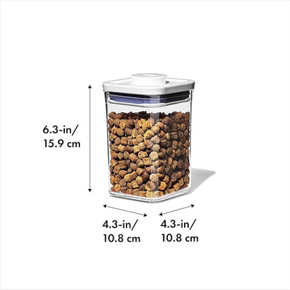 OXO Good Grips Pet POP – 1.1 Qt/1 L | Ideal for up to 1lb of treats | Airtight Dog and Cat Food Storage Container | BPA Free