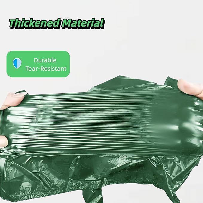 Green Dog Waste Bags, Extra Thick and Leak-Proof Poop Bags for Dogs&Cats (Green(3 Rolls))