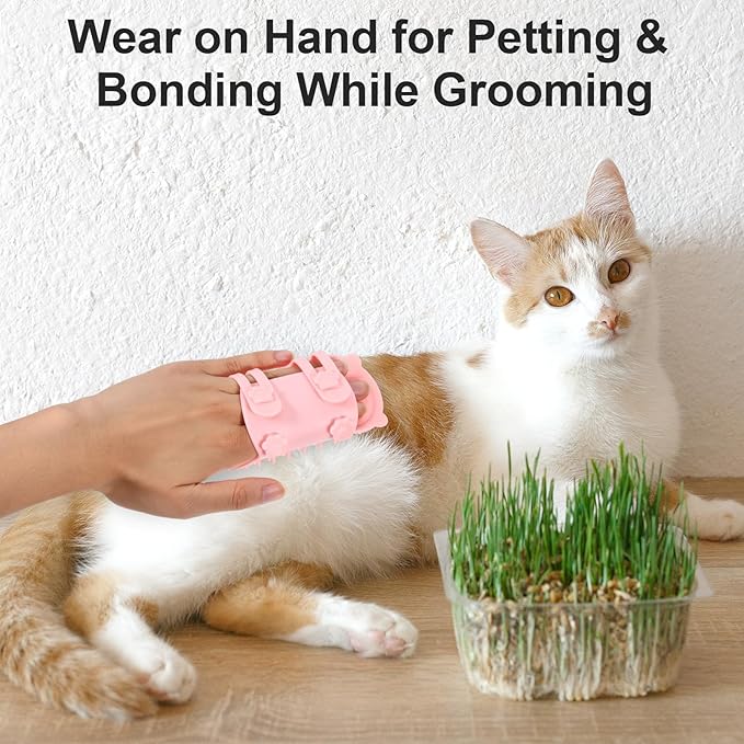 4Pcs Cat Self Groomer, Silicone Grooming Strap Pad for Cats, Adjustable Kitten Brushes for Indoor Kittens, Cat Massager Comb for Head Face Back, Cats Face Scratchers for Corner Sofa Chair Table Legs