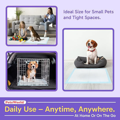 PETSWORLD Puppy Pads, 23x36 Inch, 600 Count - Puppy Pee Pads for Dogs, Tear Resistant, Economy Value, Super-Absorbent Polymer Gel Core, Perfect for Puppies, Smaller Dogs