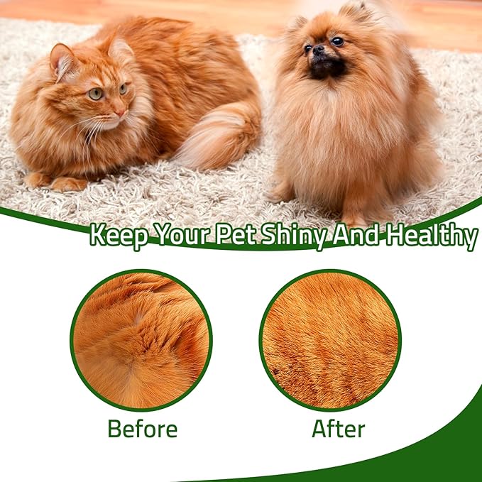 Mity rain Steamy 3-in-1 Cat Grooming Brush - Steam and Water for Deshedding, Cleaning Pets (Dogs/Cats), Green