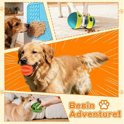 Interactive Treat Dispensing Toys for Smart Puppy Middle Dogs to Keep Them Busy, Cognitive Enrichment Dog Puzzle Slow Feeder Ball Toy (Feeder Toy（Green）)