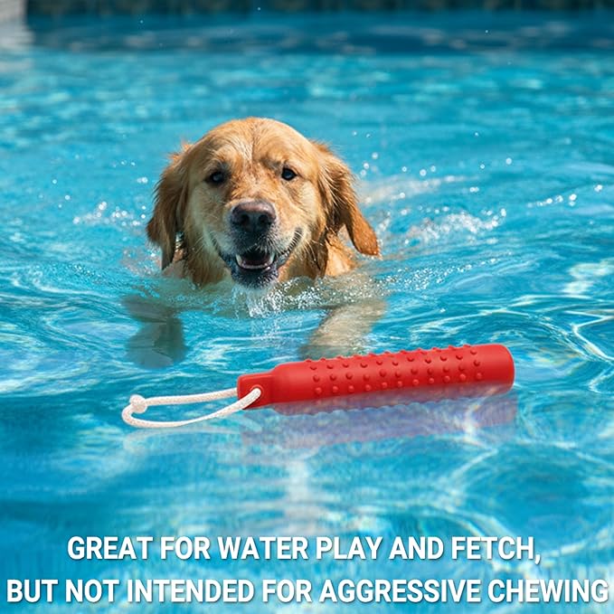 Dog Float Toy - Interactive Training Bumper & Fetching Retrieving Dog Water Toys Dummy Outdoor - Lightweight for Float on the Water Pool Fetch Pet Toys for Small, Medium, Large Dogs