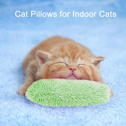 Rishoesu 3 Pcs Interactive Cat Toys Cat Pillows, Soft and Durable Crinkle Sound Catnip Toys, for Indoor Cats Funny Kitten Toys Exercise