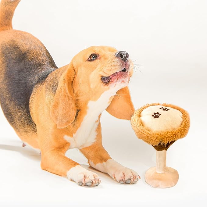 Bark Bros - Liquor Bottle Dog Toy - Plush Squeaky Dog Toys Funny Drink Parody - Alcohol Dog Toy - Dog Birthday Toy - Cute Dog Toys - Puppy Gifts - Puppy Stuff - Dog Stuff (Large, Espresso Muttini)