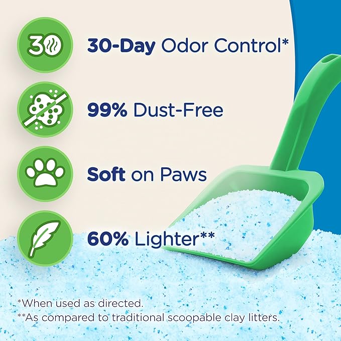 Ultra Fresh Scented Micro Crystals Premium Cat Litter - 99.9% Dust Free, Soft on Paws - 5 Lbs.