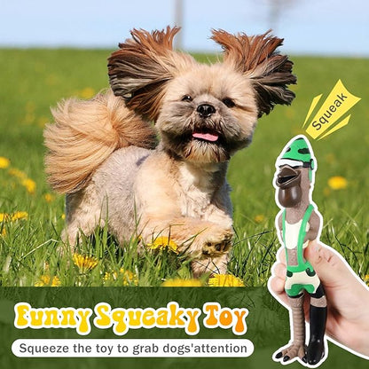3 Pcs Rubber Chicken Squeaky Dog Toys Screaming Chicken Latex Soft Rubber Chew Molar Toys Interactive Pet Funny Squawkers Cute Dog Gifts for Small Medium Birthday (Cosplay Style)