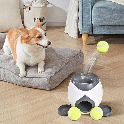Automatic Ball Launcher for Dogs, Tennis Balls Launchers for Dogs, Interactive Dog Toys Tennis Balls Launcher for Small Dogs, Dog Fetch Ball Thrower for Indoor/Outdoor Playing (D)