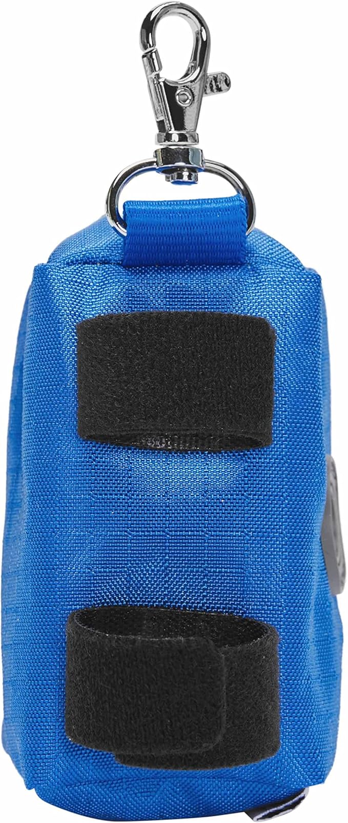 Blueberry Pet Dog Poop Bags Rolls Dispenser, Leash Attachment Holder for Dog Poop Bags, Solid Color, Dual Zippered Compartments, Lightweight, Durable, Includes Free Roll, Travel-Friendly