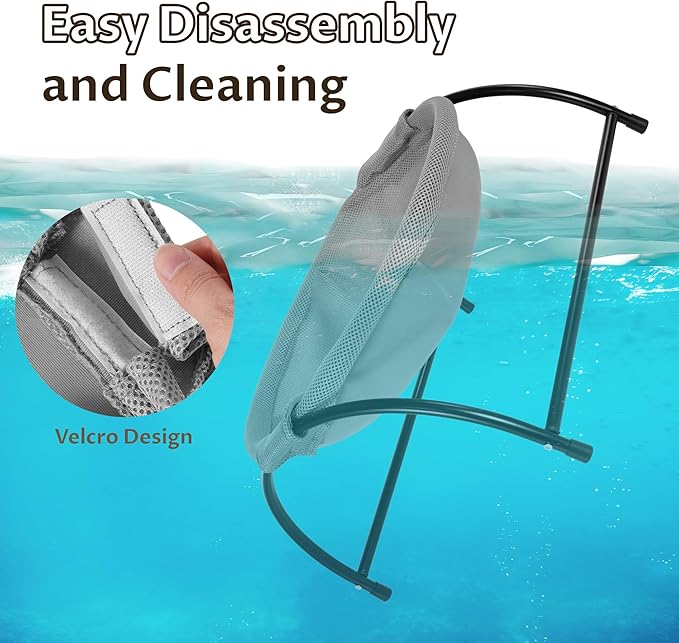 Elevon Elevated Cat Bed Hammock, Breathable Mesh Pet Bed with Metal Frame, Detachable & Machine Washable, Sturdy for Indoor/Outdoor Use, Easy Assembly