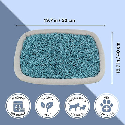TRIXIE Snuffle & Seek Plate, Sniff Mat, Interactive Feeding Game, Slow Feeder, Level 1 Enrichment Puzzle for Dogs & Cats (Pack of 2)