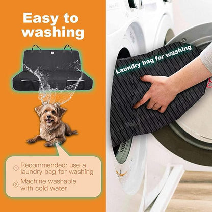 Reliadura Dog Car Seat Cover for Back Seat,Washable Bench Seat Cover for Truck,Nonslip Backseat Cover Protector for F150/Ram1500/GMC Sierra/Toyota/Chevrolet Silverado,Car Seat Covers for Dogs