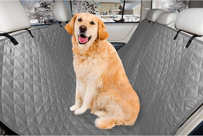 Furhaven Universal Water-Resistant Quilted Hammock-Style Backseat or Cargo Area Protector - Gray, One Size