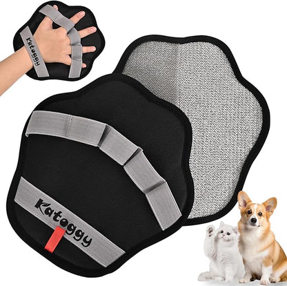 Pet Hair Removal Glove for Dog and Cat, Upgraded 5-Finger Electrostatic Pet Hair Remover, Reusable and Easy Cleaning, Effortlessly Remove Hair from Clothing, Couch, Carpet, Car Seat and Furniture