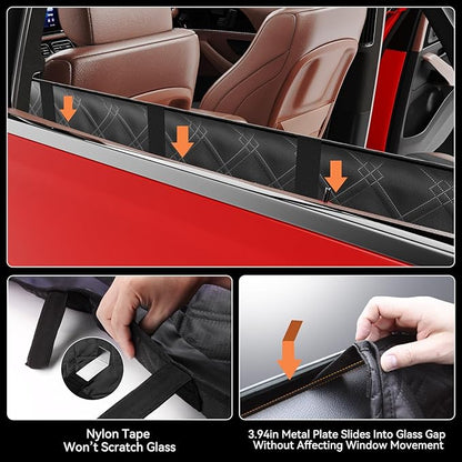 Surfcabin Back Seat Extender for Dogs – Waterproof Dog Seat Cover for Back Seat with Door Protection, Easy to Use and Clean, Hard Bottom, Holds 420 lbs Dog Hammock for Cars, SUVs & Small-Size Trucks