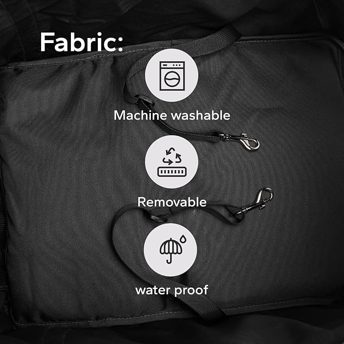 10lbs Ultra-Lightweight Pet Stroller - Compact Folding Umbrella Stroller with Durable Shoulder Strap, 3-Compartment Organizer & Cup Holder - Portable Dog Cat Travel Carriage, Dark Gray
