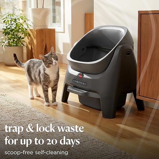 BISSELL CleanWell Automated Cat Litter Box with OdorVault Technology, 20-Day XL bin Capacity, App Control & Health Monitoring, 4393