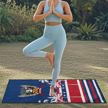 SEANATIVE 250 Years Eagle Sweat Towel Seat Cover, Car Seat Towel Protector for Trucks SUV Jeep, Universal Seat Covers for Gym, Running, Swimming, 1776-2026 250 Years Birthday Patriotic Towel