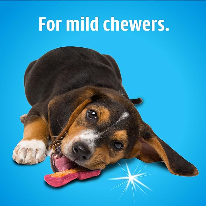 Hartz Chew 'n Clean Dental Duo Dog Treat & Chew Toy, Color Varies, Large, 3 Pack