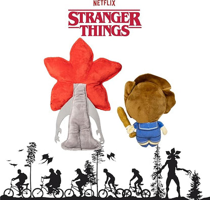 design LAB, Inc. Stranger Things Official Merchandise | Interactive Toys for Indoor Play | Steve & Demogorgon 2-Pack Set | Cool Dog Toy Stuffed Animals | Stranger Things Toys