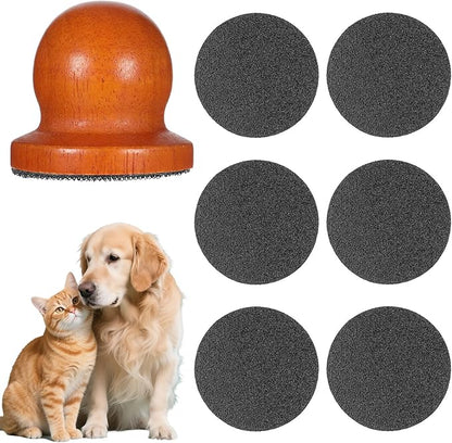 Dog Nail File with Replaceable Filing Disc Dog Nail File Scratch Board Replaceable Sandpaper Stress Free Nails Filing Dogs Trainning Accessories for Smooth and Healthy Nails (Dark Brown)