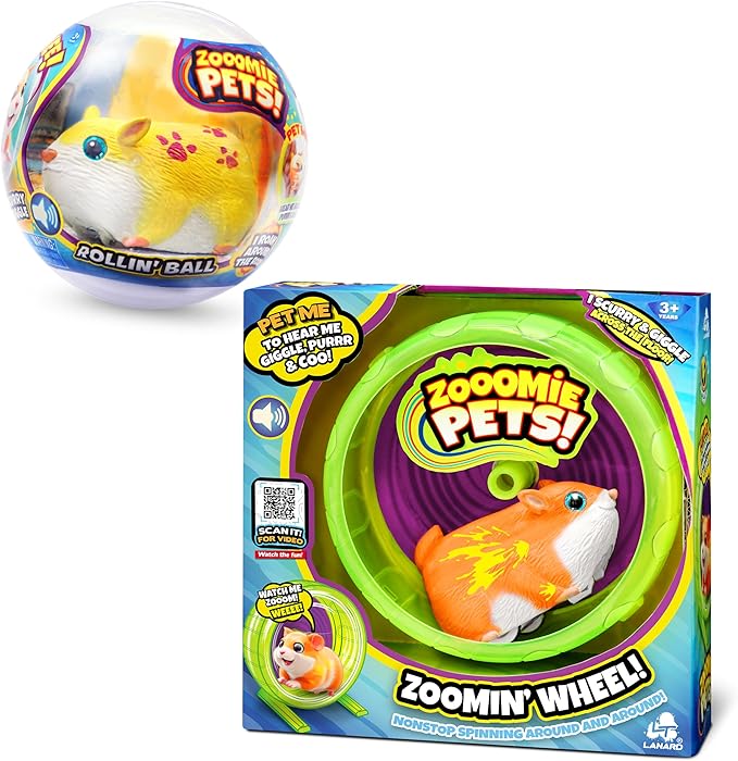 Lanard® Zooomie Pets Rollin’ Ball and Zoomin’ Wheel Bundle