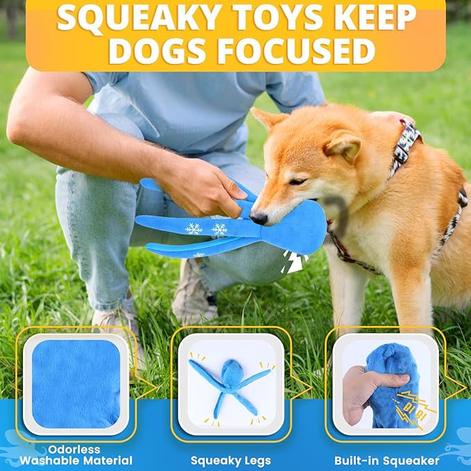 Puppy Toys 8 Pack for Small Dogs, Luxury Dog Chew Toys with Squeaky Plush Toys, Rope Toys and Ball, Teething Toys for Puppy Supplies