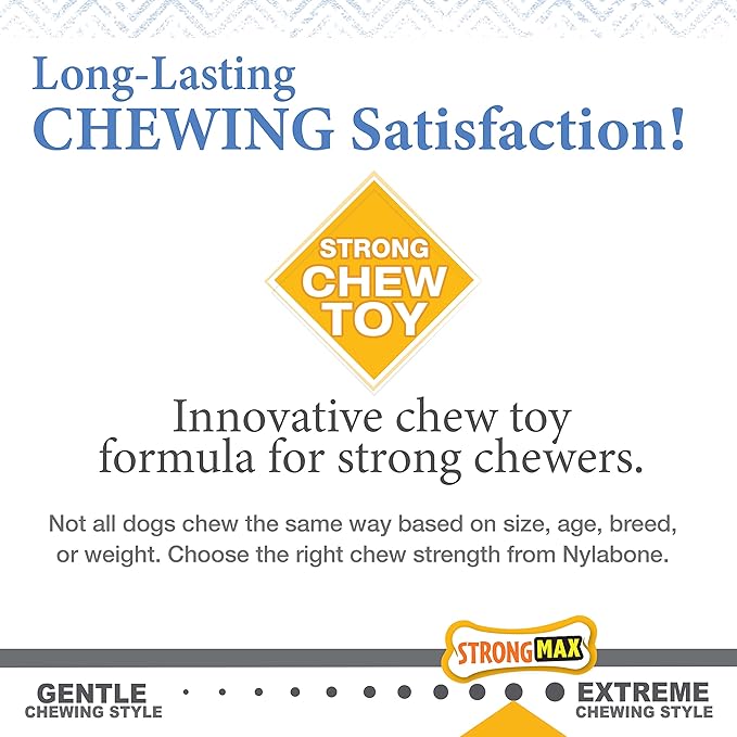 Nylabone Gourmet Style Stick Strong Chew Toy for Puppies, Soothing Puppy Teething Toys, Puppy Enrichment, Chicken Flavor, Medium - Up to 35 lbs., 1 Count