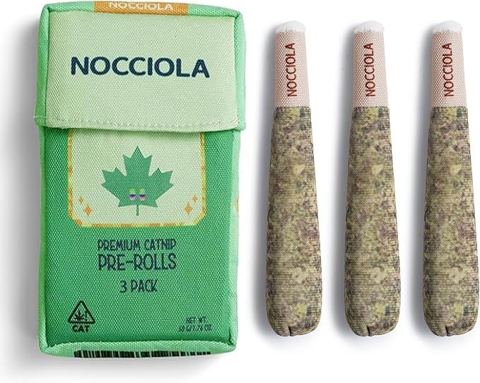 Nocciola 3 Pack Catnip Toys for Cats, Funny Cat Toys Filled with 100% Pure Organic Catnip, Safe Kitten Teething Chew and Kicker Toys