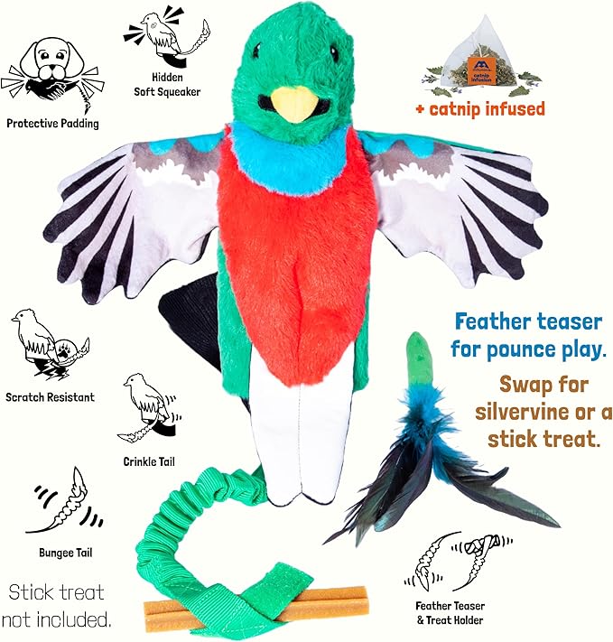 Milunova Pupr Pals Cat Wrestling Glove (Catnip Infused) Hand Puppet Toy with Tough Padding for Safe Interactive Play, Protection to Stop Kitten Scratching Hands; for Boredom-Busting Exercise
