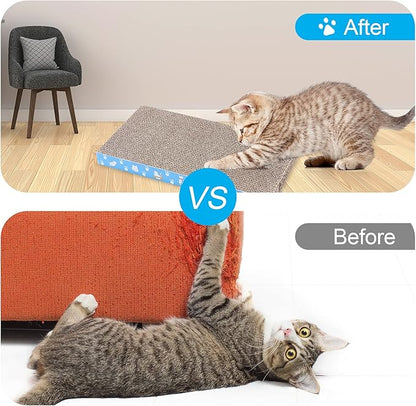 5 Packs in 1 Cat Scratch Pad, Cat Scratcher Cardboard,Reversible,Durable Recyclable Cardboard, Premium Scratch, Suitable for Cats to Rest, Grind Claws and Play